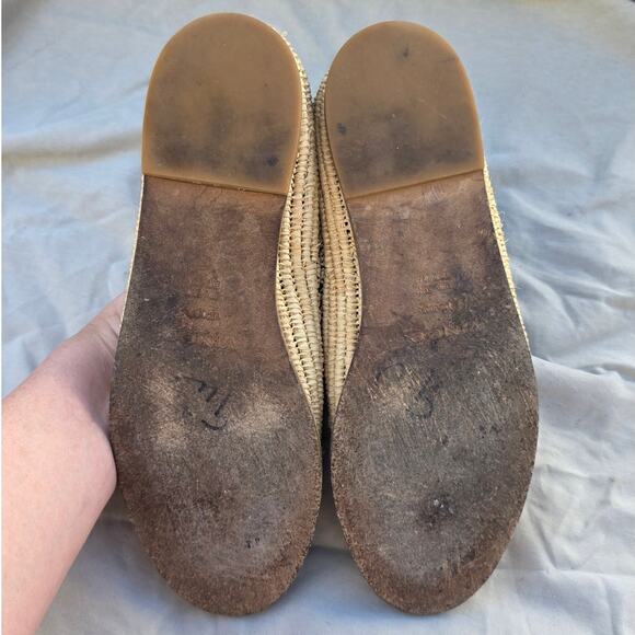 Vince vince. Jalen Loafer Espadrille Women 7.5 M, Coastal Suede Raffia granny - Picture 6 of 8